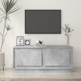 vidaXL Klubska mizica betonsko siva 102x50x44 cm inženirski les Cene