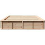  Krevetna konstrukcija Smeđa 140 x 190 cm Čvrsto borovo drvo | shoptok.hr