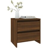  Nočna omarica rjavi hrast 45x34,5x44,5 cm iverna plošča, (20624257) | Shoptok.si