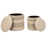 Mauro Ferretti Krem taburei 2 kom Nordic Style – | shoptok.hr