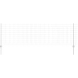 vidaXL Euro ograja s 11 U stebrički Srebrna 0,8x25 m Jeklo, (22085095) | Shoptok.si