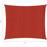  Jedro za zaštitu od sunca 160 g/m² crveno 5 x 5 m HDPE | shoptok.hr