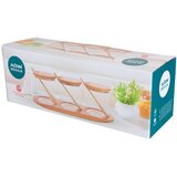 Altom design SET OD 3 BOROSILIKATNE POSUDE SA ŽLICAMA NA POSTOLJU 3X330 ML | shoptok.hr