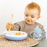 Suavinex Wild & Free Bottle With Soft Spout steklenička z ročaji Blue 150 ml | Shoptok.si