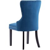 vidaXL Jedilni stoli 2 kosa moder žamet | Shoptok.si