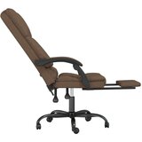  Masažni pisarniški stol rjavo blago, (21377150) | Shoptok.si