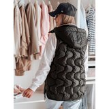 DStreet Kamizelka damska przejściowa pikowana VESOLITA czarna | Shoptok.si