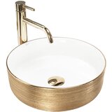 REA Bath REA NADGRADNI UMIVAONIK SAMI WHITE BRUSH GOLD | shoptok.hr