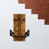 Wallity Dekorativni drveni zidni ukras Anchor Cene