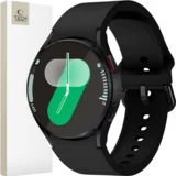 silikonski pas za samsung galaxy watch 4 5 6 7 fe črn, (21969534)