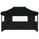Šator za svadbe - šator za zabave Crna 292 x 440 x 315 cm Oxford tkanina - Crna s dvije bočne zidove Da | shoptok.hr