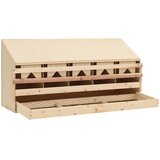  Gnijezdo za nesilice s 5 odjeljaka 117x33x54cm masivna borovina Slike