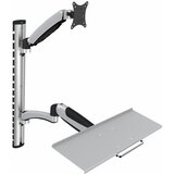 Digitus stenski nosilec monitor s flex polico srebrn DA-90354 | Shoptok.si