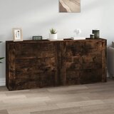  Komode 2 kom boja dimljenog hrasta od konstruiranog drva | shoptok.hr