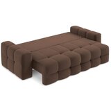 Makamii Smeđa sklopiva sofa od bouclé tkanine 255 cm Milu – | shoptok.hr