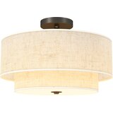 HOMCOM stropna svetilka kovina, tkanina 40D x 40Š x 26V cm krem, (5000242810) Cene