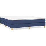  Krevet s oprugama i madracem plavi 160x200 cm od tkanine | shoptok.hr