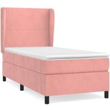 The Living Store Box spring postelja z vzmetnico roza 100x200 cm žamet - Box Spring Postelja, (21492164) | Shoptok.si