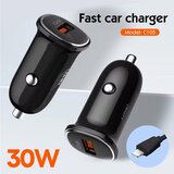Ldnio Auto punjač C105/ QC3.0/ 30W USB Lightning crni 1m Cene