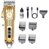 INF Metalni brezžični strižnik z 2000mAh baterijo, 7000RPM in LED zaslonom Gold, (5000339567) | Shoptok.si