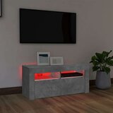 vidaXL TV ormarić s LED svjetlima siva boja betona 90 x 35 x 40 cm | shoptok.hr