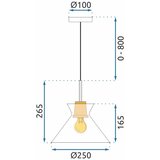 Toolight lampa viseća APP1183-1CP b | shoptok.hr