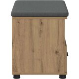  Klupa za hodnik s jastukom Umjetnički hrast 60 x 38 x 46 cm | shoptok.hr