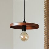  Duolla - Visilica na sajli IRONLINE 1xE27/15W/230V Ø 30 cm bakarna/crna | Eponuda.com