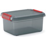 Kis Siva plastična kutija za pohranu s poklopcem 39x29x18 cm K Latch Box – u