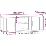 TV ormarić boja hrasta sonome 100x31,5x35 cm konstruirano drvo | shoptok.hr