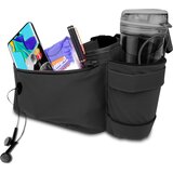Cadorabo mobilni telefon fanny pack v aralija črna - nastavljiva dolžina torbice za mobilni telefon z zadrgo, (20548993) Cene