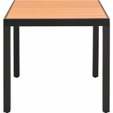  5-dijelni vrtni blagovaonski set crno-smeđi Crna | shoptok.hr