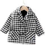 BUBU Kaput za bebe sa pepito dezenom, Crno-beli | Eponuda.com