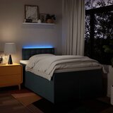  Krevet s oprugama i madracem plavi 120 x 200 cm od tkanine | shoptok.hr