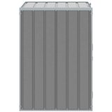 vidaXL Spremište za jednu kantu za otpad siva 72x81x115 cm čelično | shoptok.hr