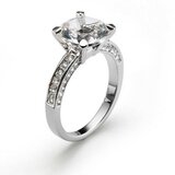  Ženski oliver weber princess crystal prsten sa swarovski belim kristalom 62 mm ( 41064xl.001 ) Cene