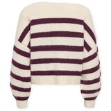 Only Puloverji Aya Life Knit - Birch/Mauve Wine Bordo | Shoptok.si