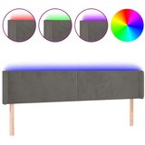  Posteljno vzglavje temno sivo 163x16x78/88 cm žamet, (20793971) | Shoptok.si
