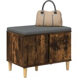  Klupa za hodnik s jastukom Dimljeni Hrast 60 x 38 x 46 cm | shoptok.hr