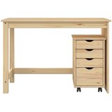 Set ormara za radne stolove 2 kom. Smeđa Masivna borovina | shoptok.hr