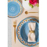 Villa Altachiara Svetlo modri porcelanasti krožniki v kompletu 6 ks ø 27 cm Tangeri blue – | Shoptok.si