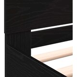  Okvir kreveta s uzglavljem Crni hrast 203 x 185 x 70 cm - Crni hrast 180 x 200 cm | shoptok.hr