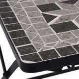 Bistro 3-dijelni mozaični bistro set s keramičkim pločicama sivi | shoptok.hr