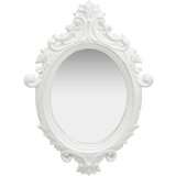 vidaXL Zidno ogledalo u dvorskom stilu 56 x 76 cm bijelo Cijene