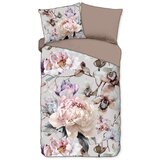 Descanso Siva/smeđa posteljina za krevet za jednu osobu/za produženi krevet od pamučnog satena 140x220 cm Colinda – Cijene