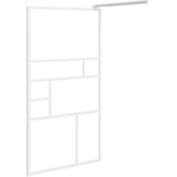 Pregrada za tuš 80 x 195 cm sa staklom ESG bijela | shoptok.hr
