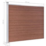 vidaXL set panela za ogradu WPC 526 x 146 cm smeđi | shoptok.hr