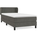 The Living Store Box spring postelja z vzmetnico temno siva 100x200 cm žamet - Box Spring Postelja, (21491457) | Shoptok.si