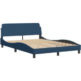  Krevet s madracem Dover plavi 140 x 190 cm od tkanine | shoptok.hr