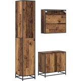  Set namještaja za kupaonicu 3 pcs Staro drvo Konstruirano drvo | shoptok.hr
